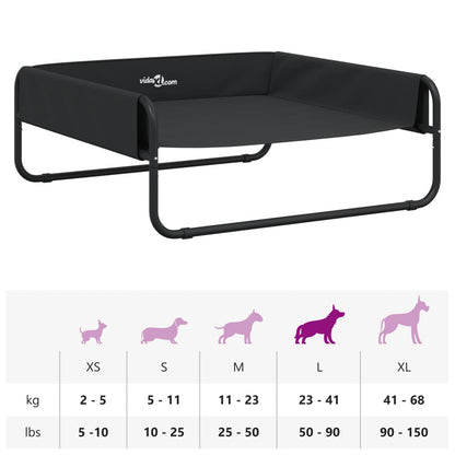 Elevated Dog Bed Anthracite 600D Oxford fabric, powder-coated steel