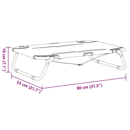 Dog Bed Anthracite 600D Oxford fabric and powder-coated steel