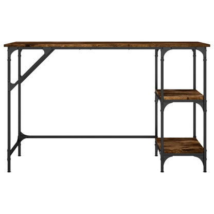 Desk Smoked Oak 47.2"x19.7"x29.5" Metal and Engineered Wood