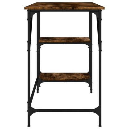 Desk Smoked Oak 47.2"x19.7"x29.5" Metal and Engineered Wood