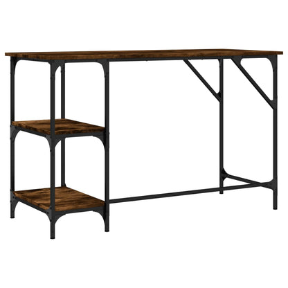 Desk Smoked Oak 47.2"x19.7"x29.5" Metal and Engineered Wood