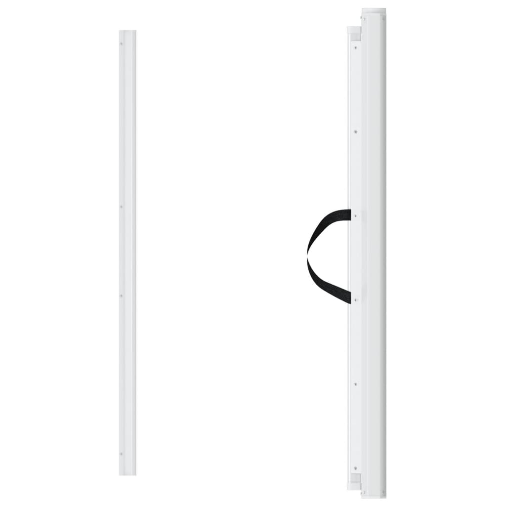 Retractable Pet Gate White 46.3"x49.2"