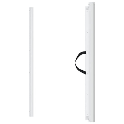 Retractable Pet Gate White 46.3"x49.2"