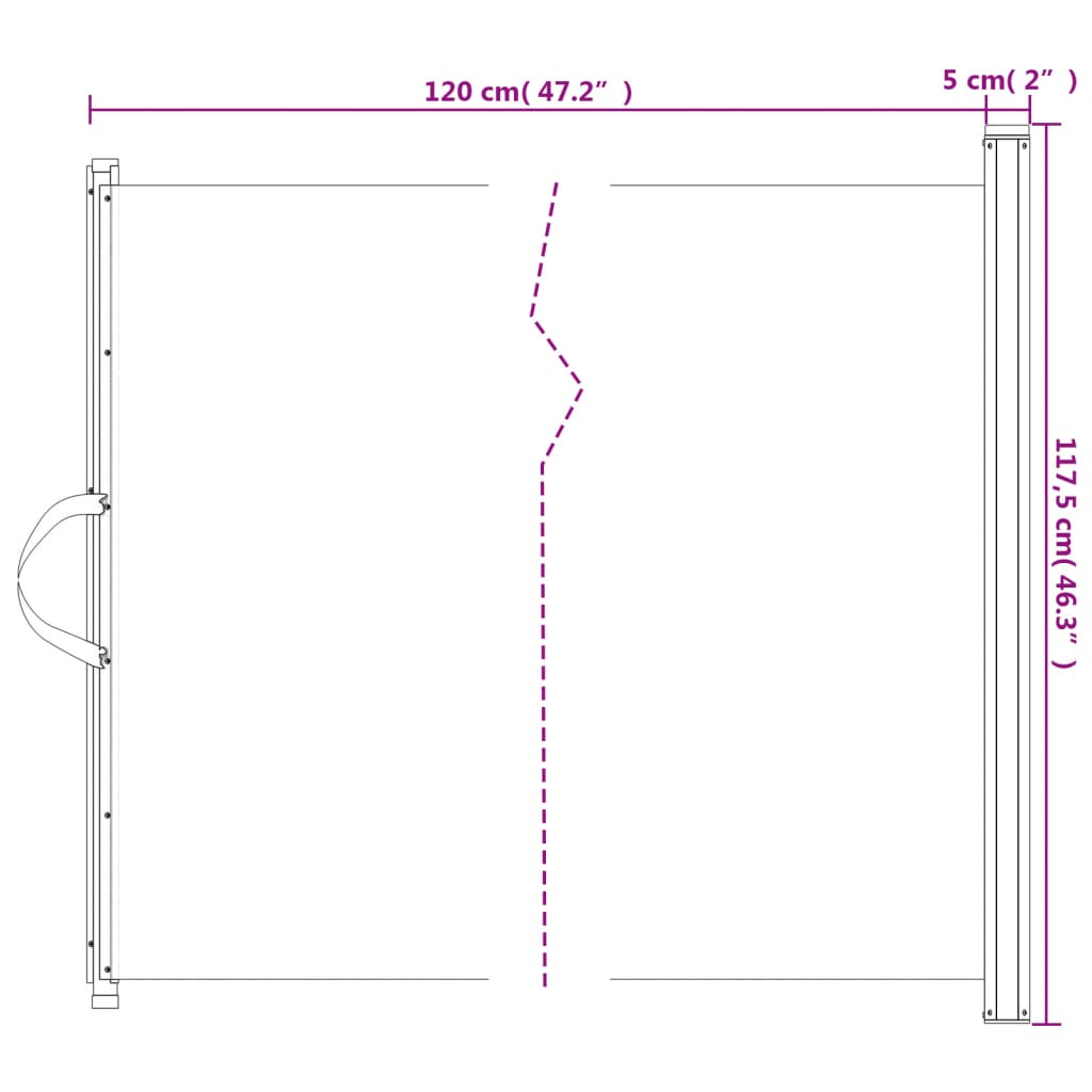 Retractable Pet Gate White 46.3"x49.2"