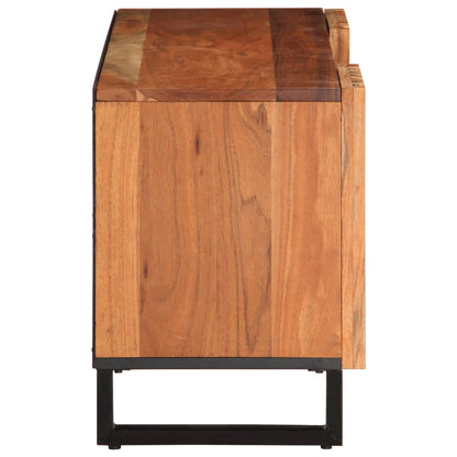 TV Cabinet Brown Solid Acacia Wood Medium TV Cabinet