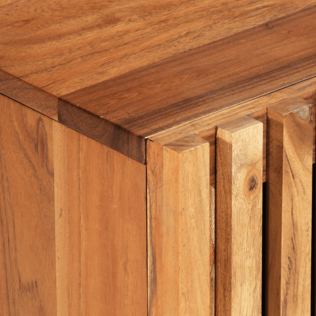 TV Cabinet Brown Solid Acacia Wood Medium TV Cabinet