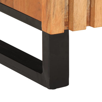 TV Cabinet Brown Solid Acacia Wood Medium TV Cabinet