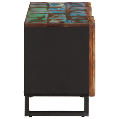 TV Cabinet Reclaimed Natural Wood Finish Solid Acacia Wood Medium