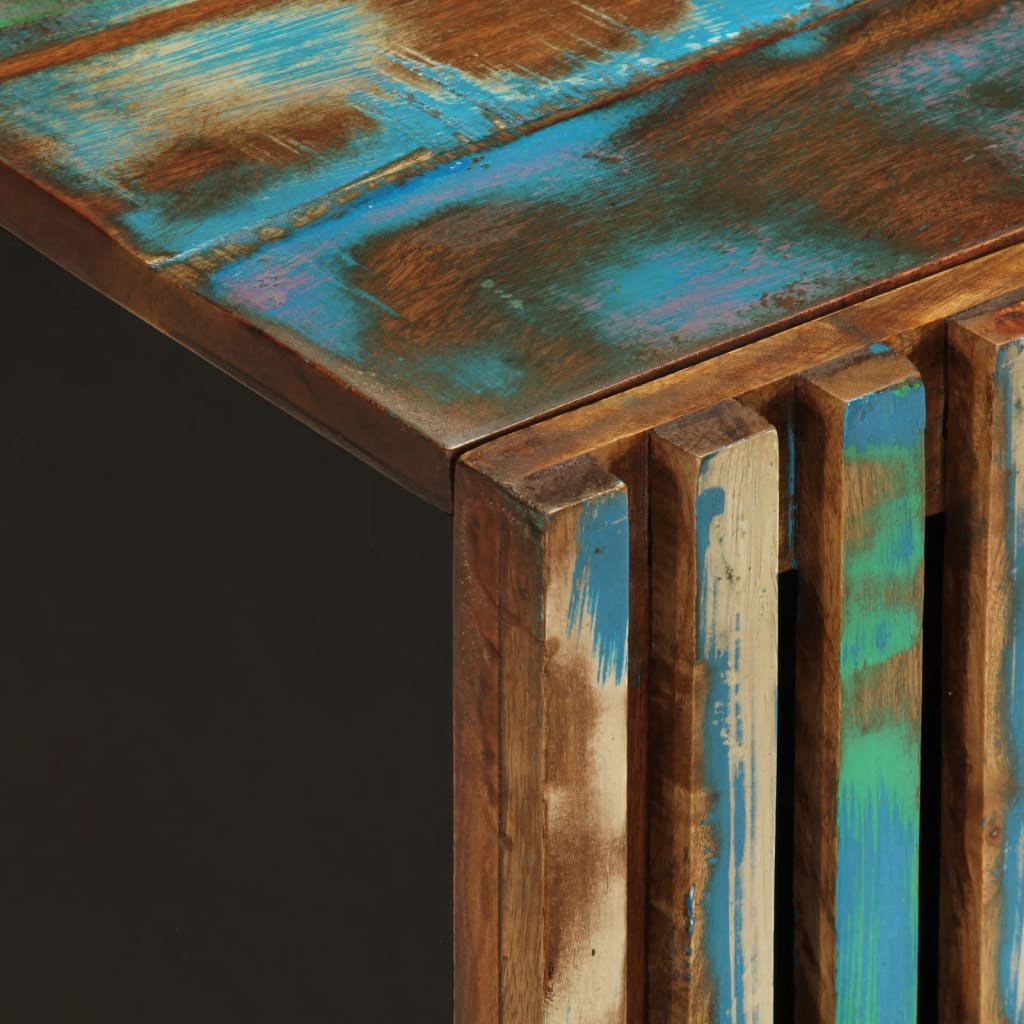 TV Cabinet Reclaimed Natural Wood Finish Solid Acacia Wood Medium