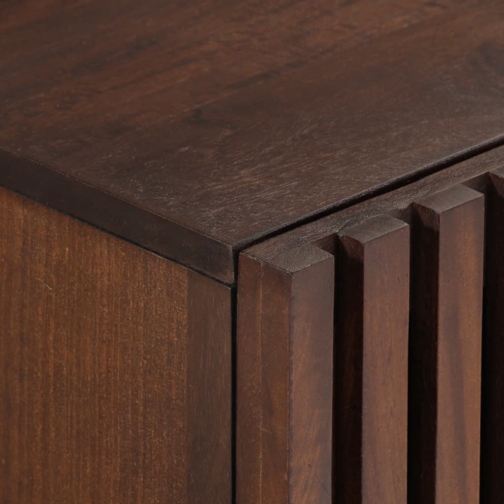 TV Cabinet Brown Solid mango wood, steel Medium TV Cabinet