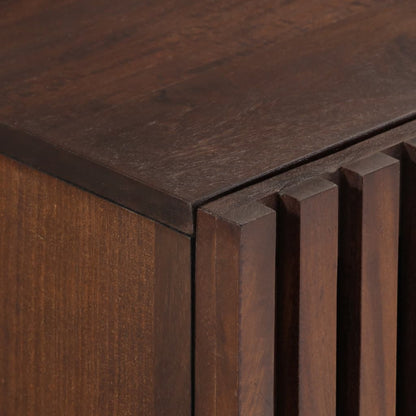 TV Cabinet Brown Solid mango wood, steel Medium TV Cabinet