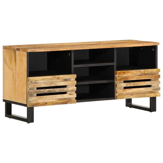 TV Cabinet Natural wood Solid Rough Mango Wood Medium