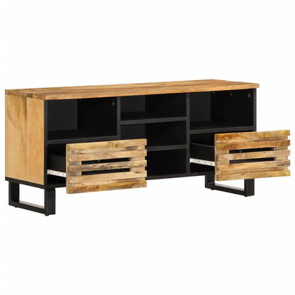 TV Cabinet Natural wood Solid Rough Mango Wood Medium