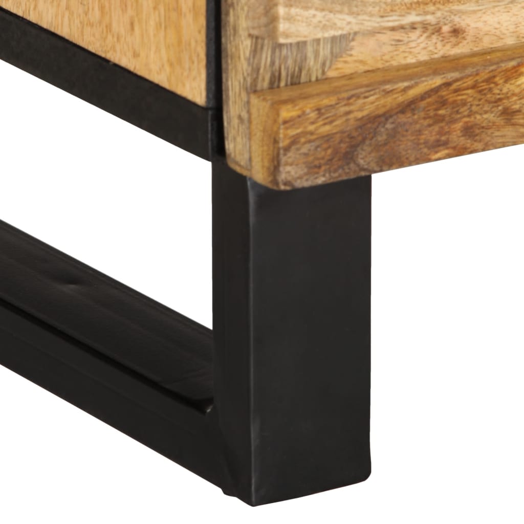 TV Cabinet Natural wood Solid Rough Mango Wood Medium