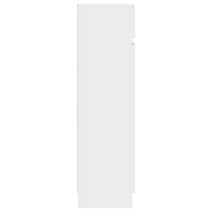 Shoe Cabinet White 39.6"x11"x39.4" Engineered Wood