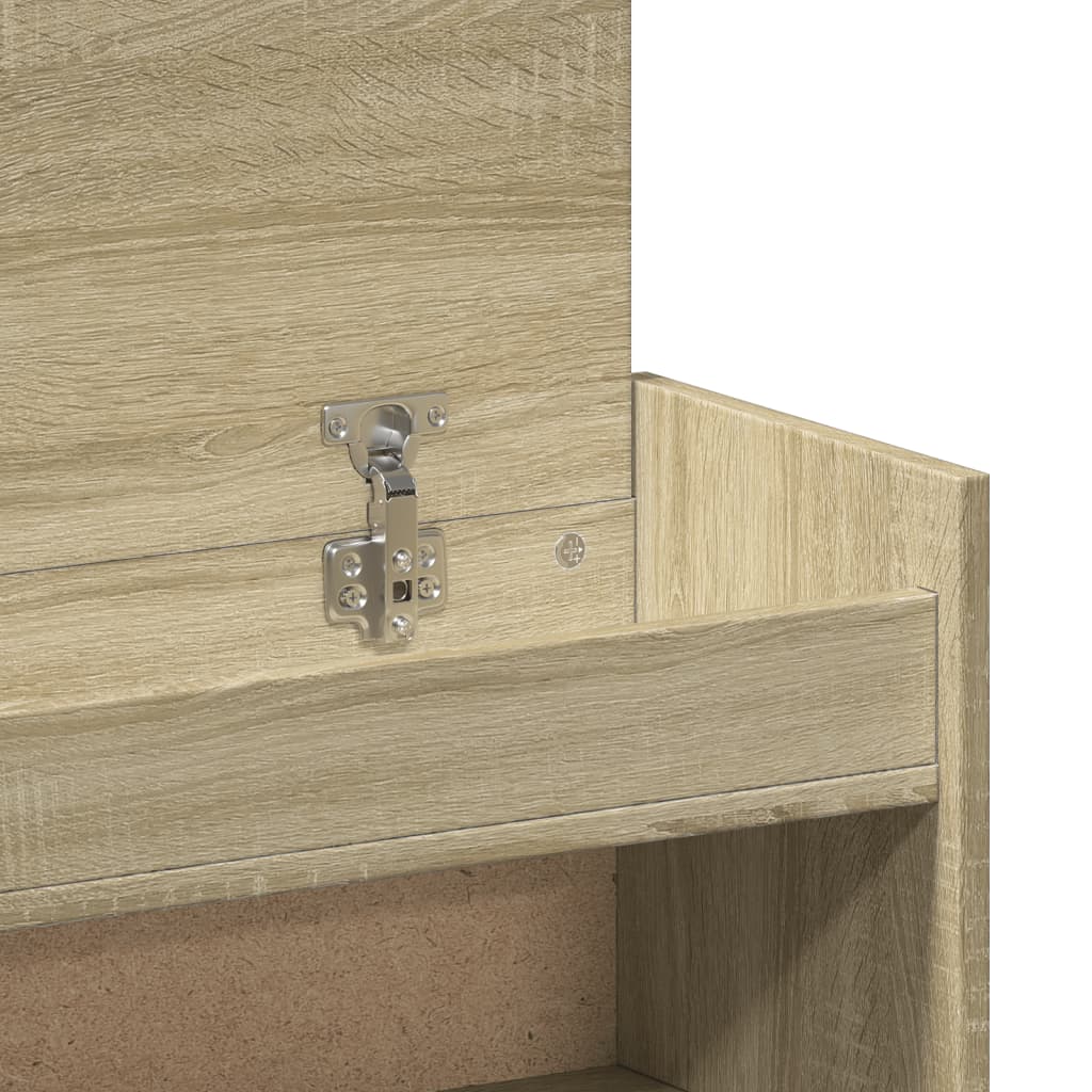 Shoe Cabinet Sonoma Oak 39.6"x11"x39.4" Engineered Wood