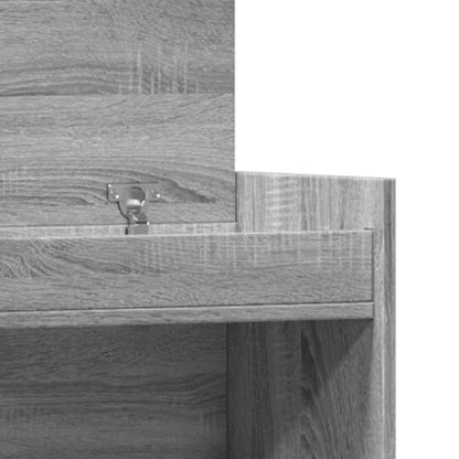 Shoe Cabinet Gray Sonoma 39.6"x11"x39.4" Engineered Wood