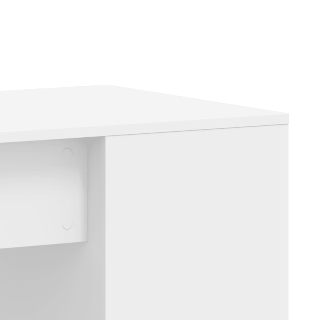 Desk White 40.2"x19.7"x29.5" Engineered Wood