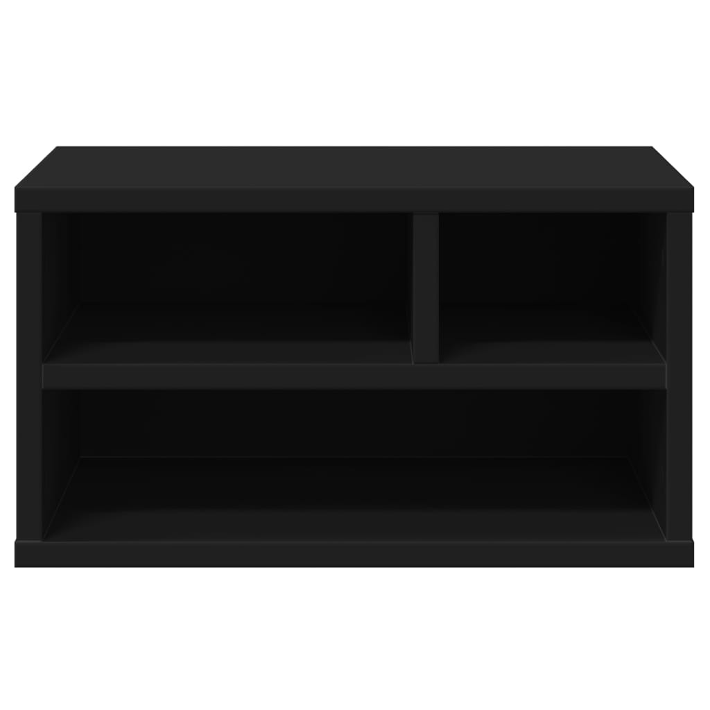 Printer Stand Black 15.7"x12.6"x8.9" Engineered Wood