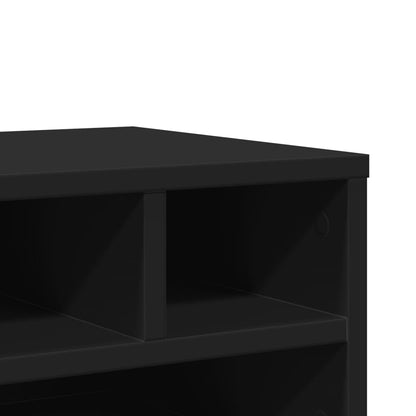 Printer Stand Black 15.7"x12.6"x8.9" Engineered Wood
