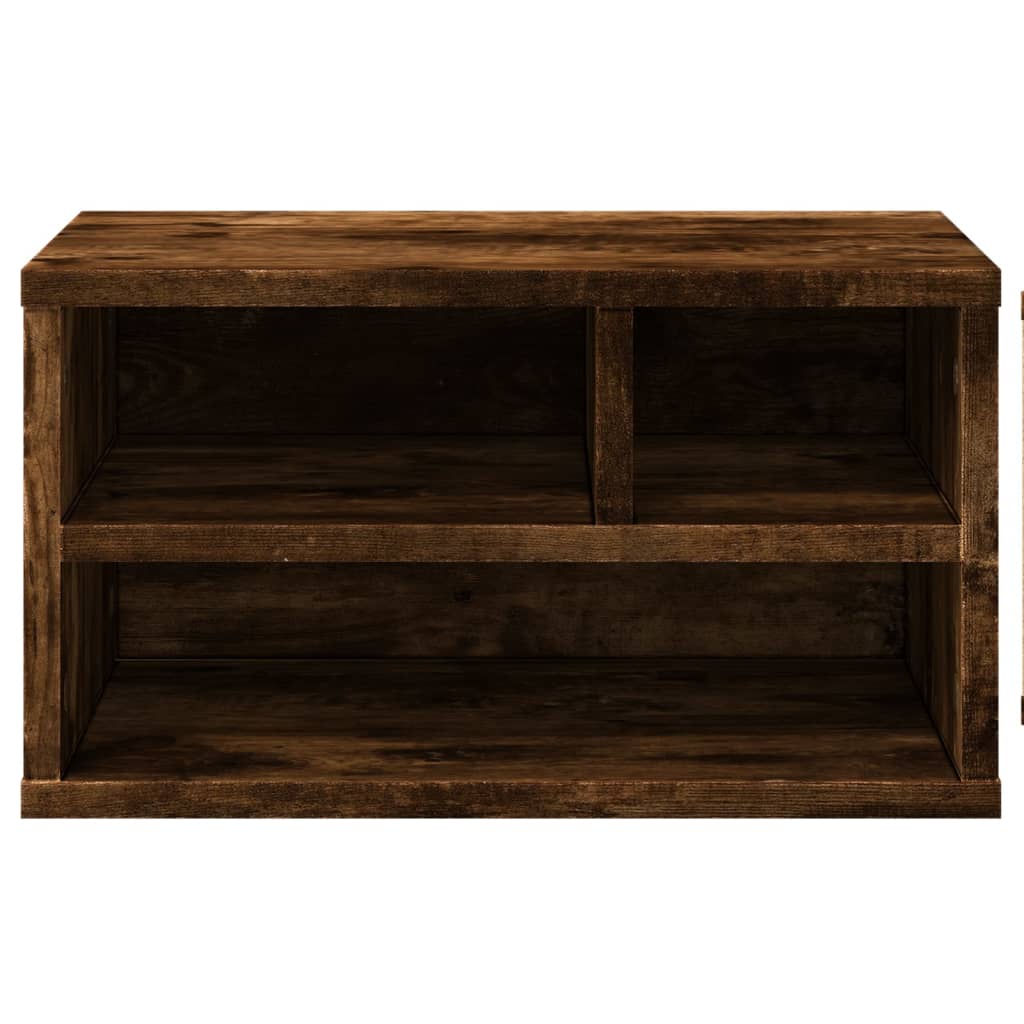 Printer Stand Smoked Oak 15.7"x12.6"x8.9" Engineered Wood