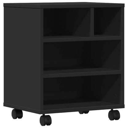 Printer Stand with Wheels Black 16.1"x12.6"x18.9"
