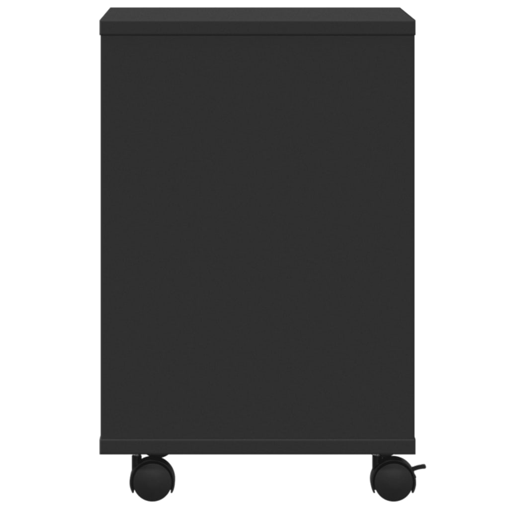 Printer Stand with Wheels Black 16.1"x12.6"x18.9"