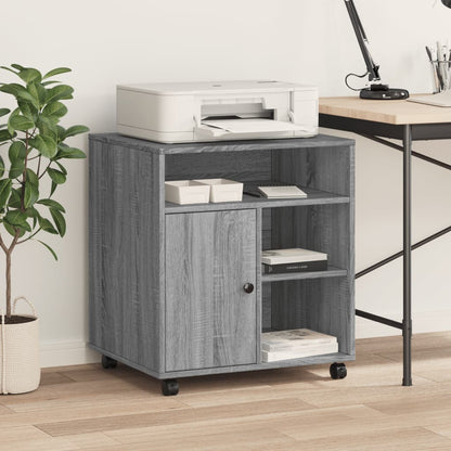 Printer Stand with Wheels Gray Sonoma 23.6"x19.7"x26.4"