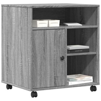 Printer Stand with Wheels Gray Sonoma 23.6"x19.7"x26.4"