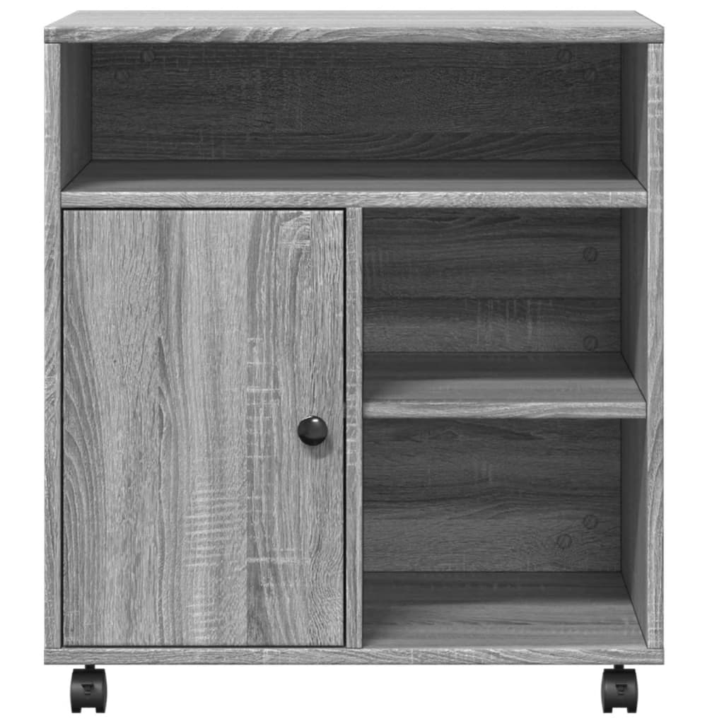 Printer Stand with Wheels Gray Sonoma 23.6"x19.7"x26.4"