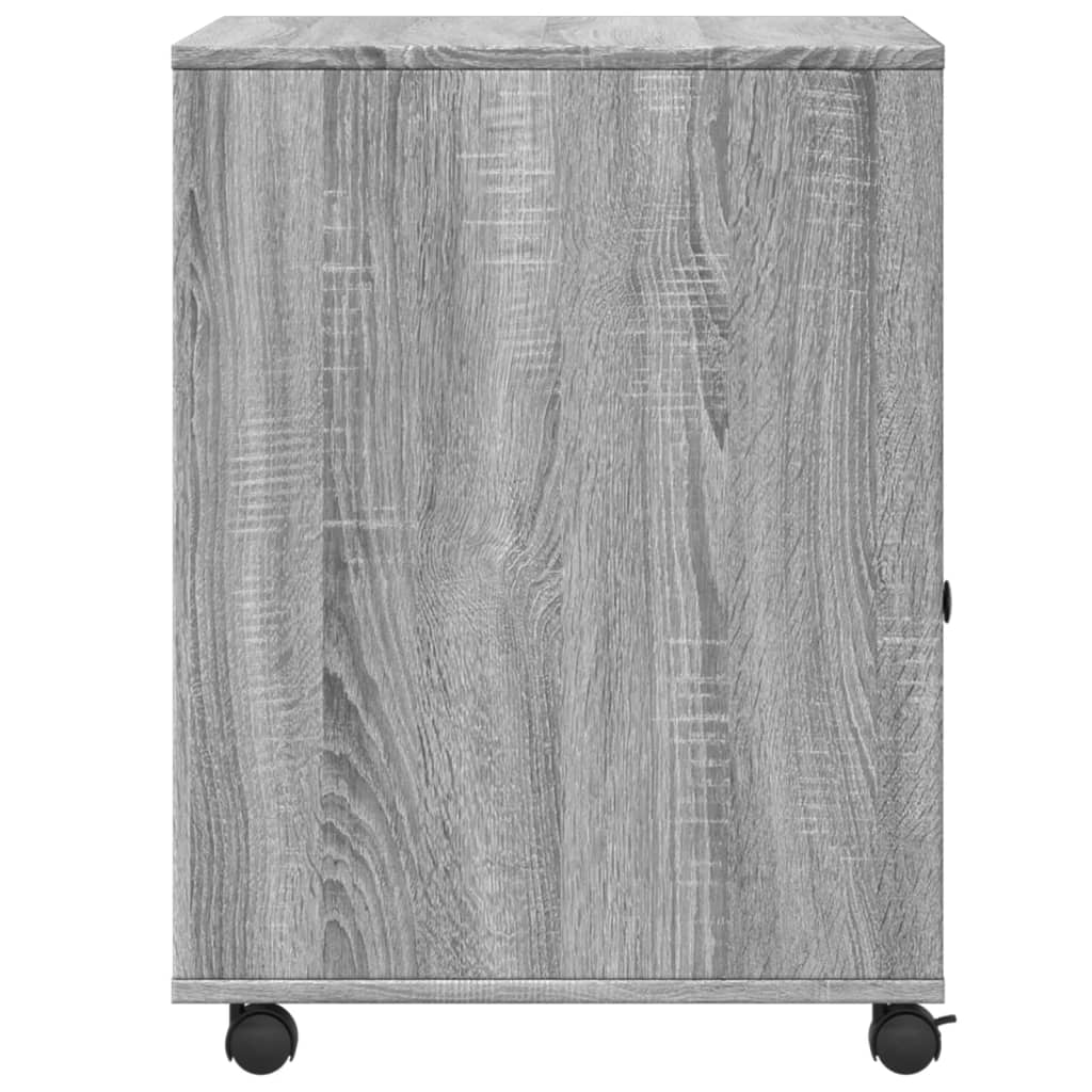 Printer Stand with Wheels Gray Sonoma 23.6"x19.7"x26.4"