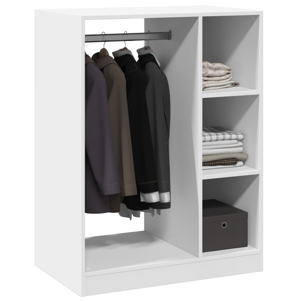 Wardrobe White 30.3"x18.9"x40.2" Engineered Wood