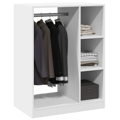 Wardrobe White 30.3"x18.9"x40.2" Engineered Wood