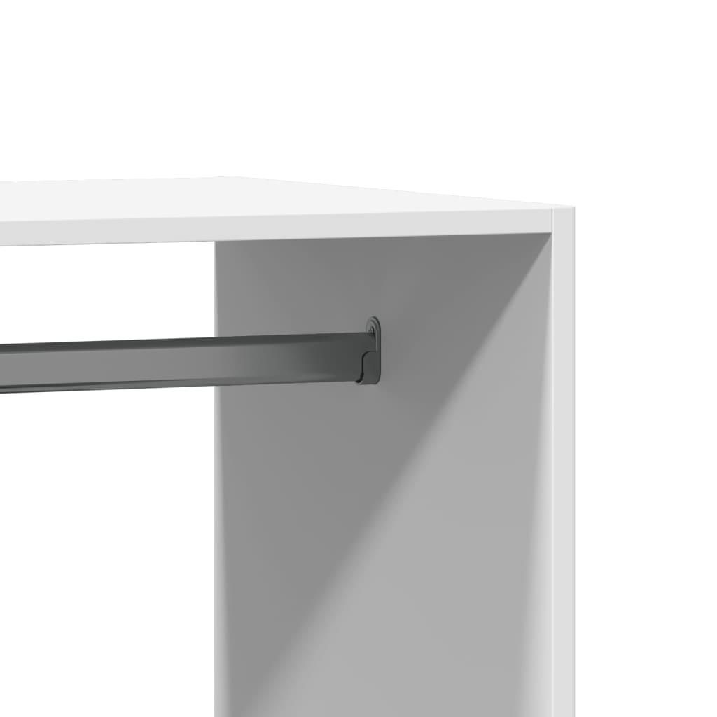 Wardrobe White 30.3"x18.9"x40.2" Engineered Wood