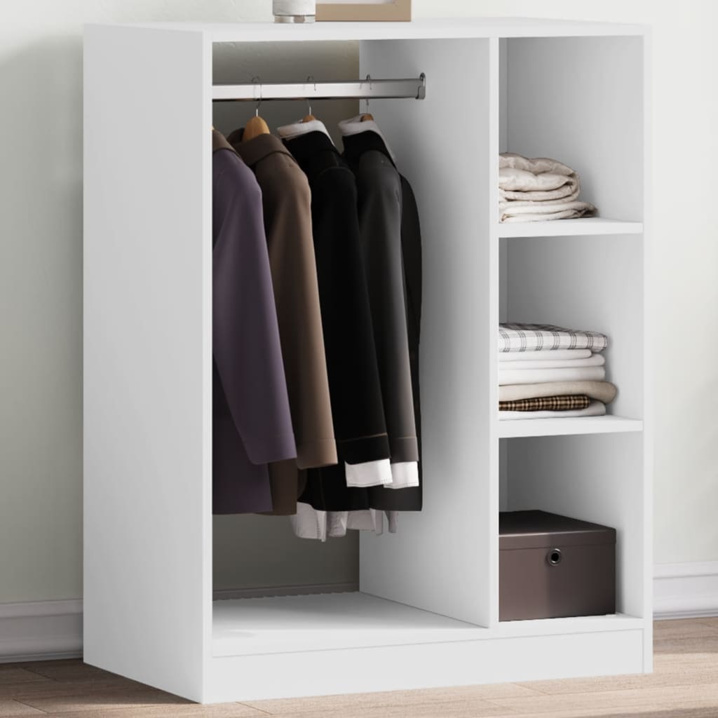 Wardrobe White 30.3"x18.9"x40.2" Engineered Wood