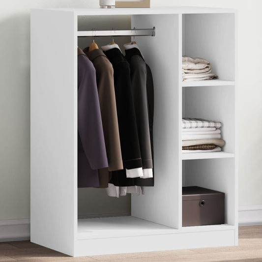 Wardrobe White 30.3"x18.9"x40.2" Engineered Wood
