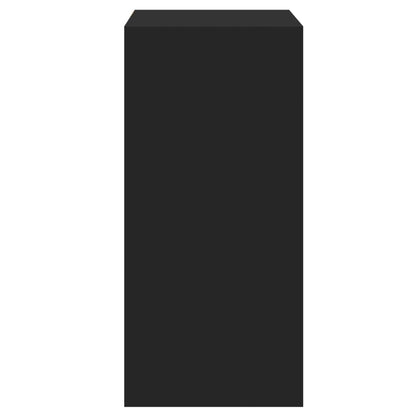 Wardrobe Black Engineered wood Compact Wardrobe Rectangular