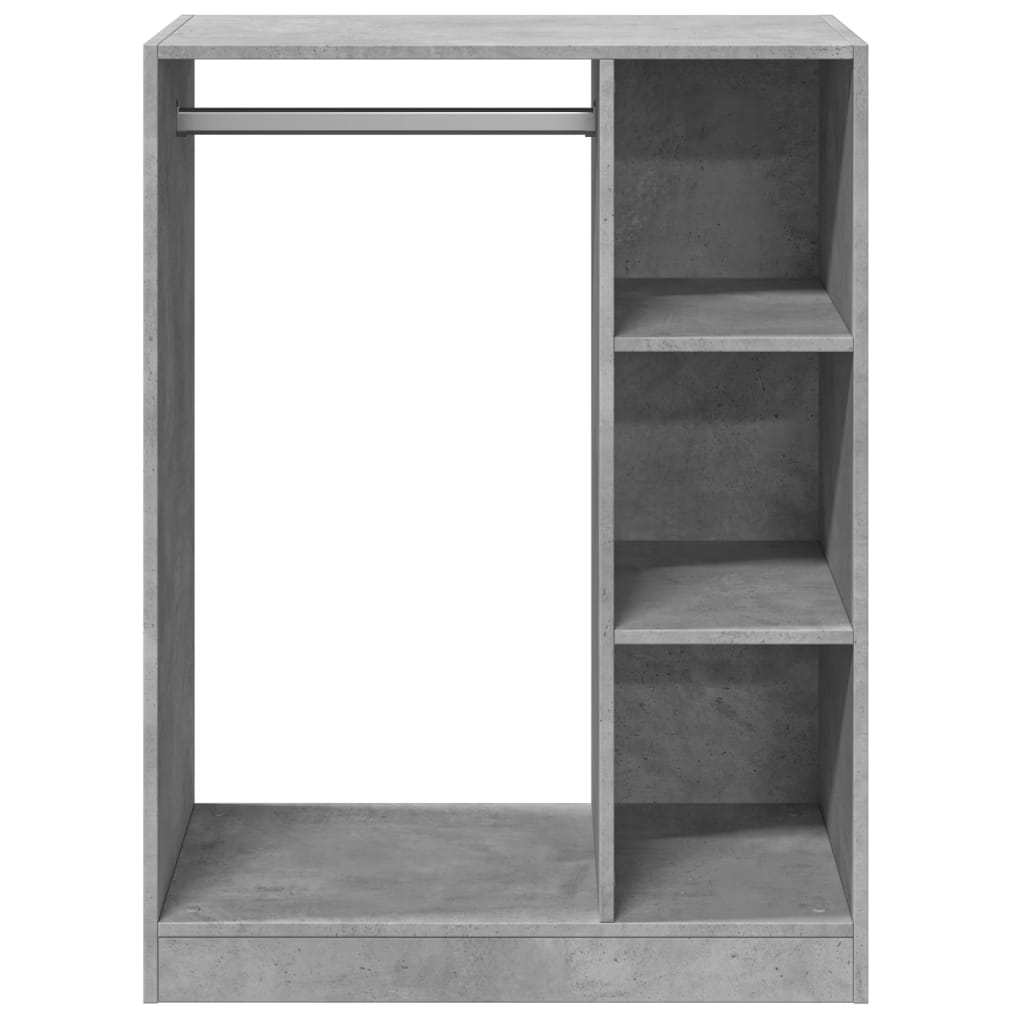 Wardrobe Concrete Grey Engineered wood Compact Wardrobe