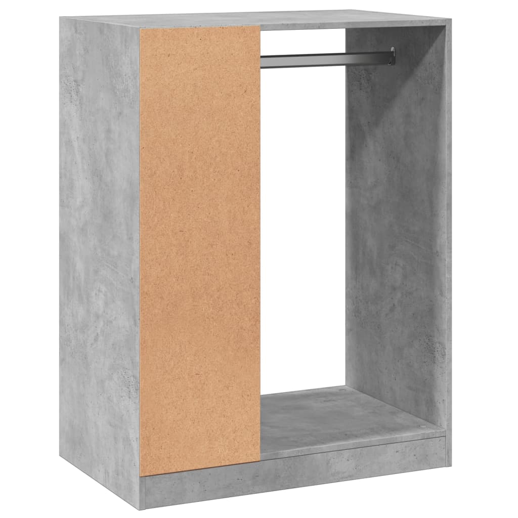 Wardrobe Concrete Grey Engineered wood Compact Wardrobe