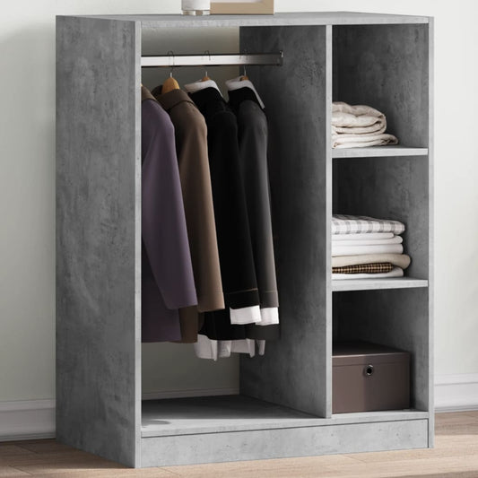 Wardrobe Concrete Grey Engineered wood Compact Wardrobe