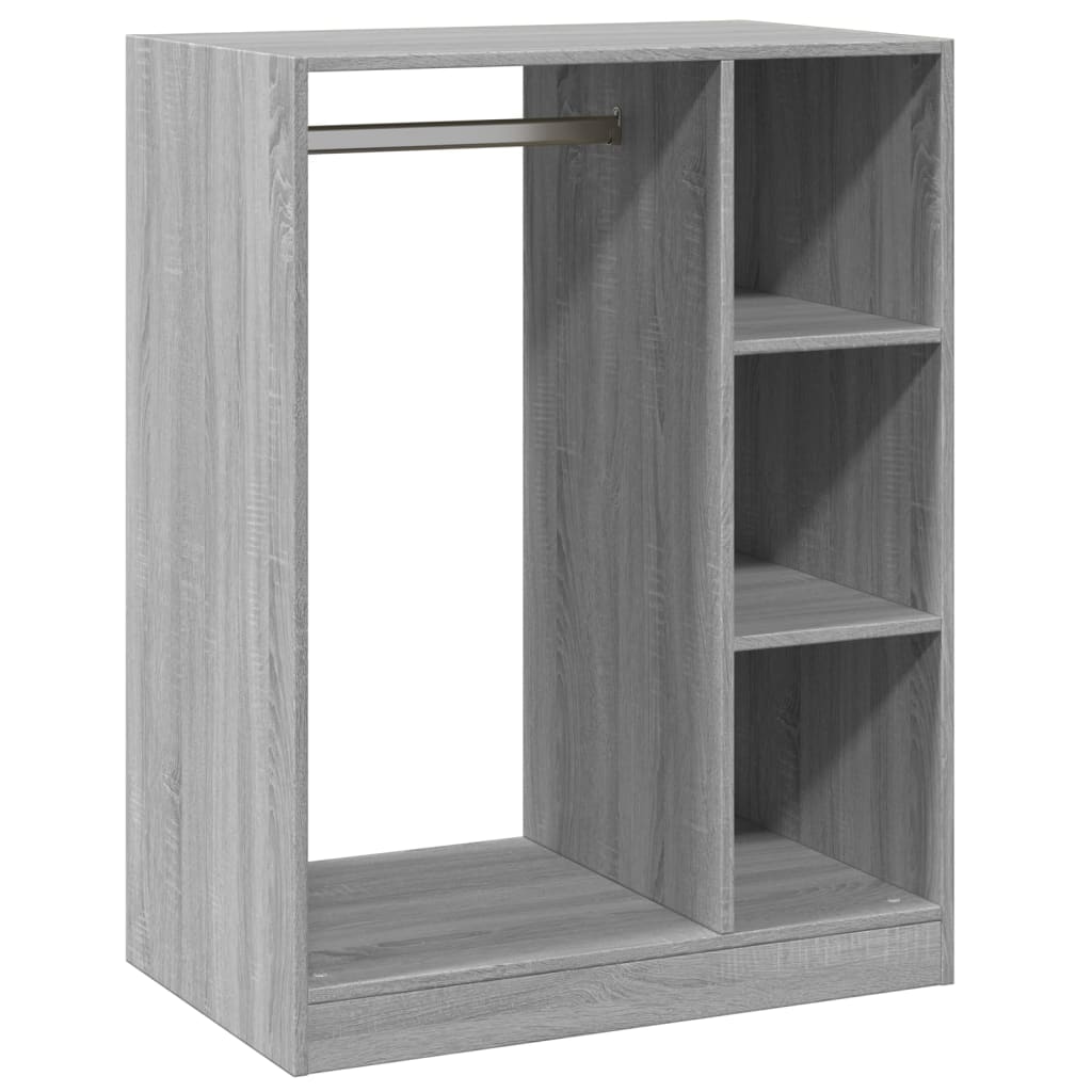 Wardrobe Grey sonoma Engineered wood Compact Wardrobe