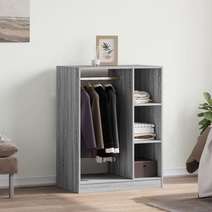 Wardrobe Grey sonoma Engineered wood Compact Wardrobe