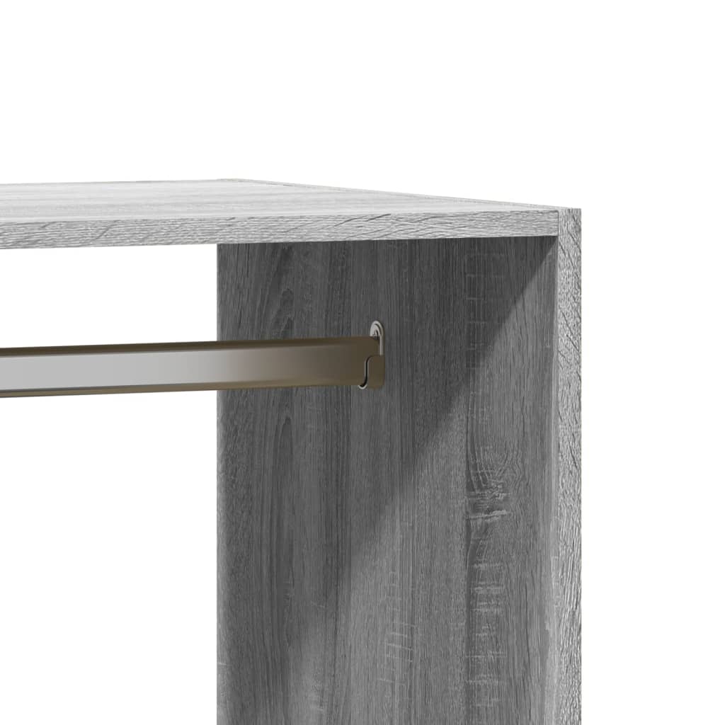 Wardrobe Grey sonoma Engineered wood Compact Wardrobe