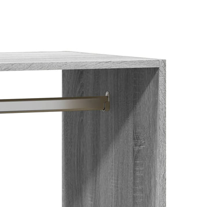 Wardrobe Grey sonoma Engineered wood Compact Wardrobe
