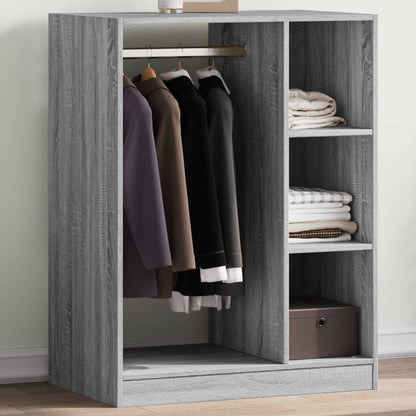 Wardrobe Grey sonoma Engineered wood Compact Wardrobe