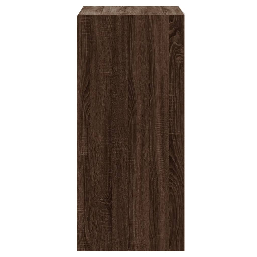 Wardrobe Brown oak Engineered wood Compact Storage Wardrobe