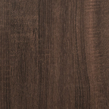 Wardrobe Brown oak Engineered wood Compact Storage Wardrobe