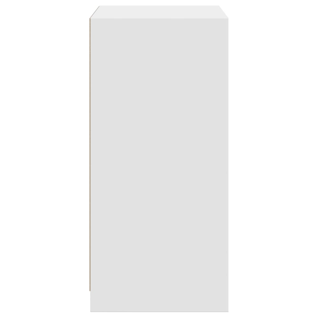 Wardrobe White Engineered wood Compact Wardrobe Rectangular