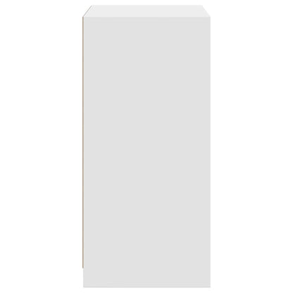 Wardrobe White Engineered wood Compact Wardrobe Rectangular