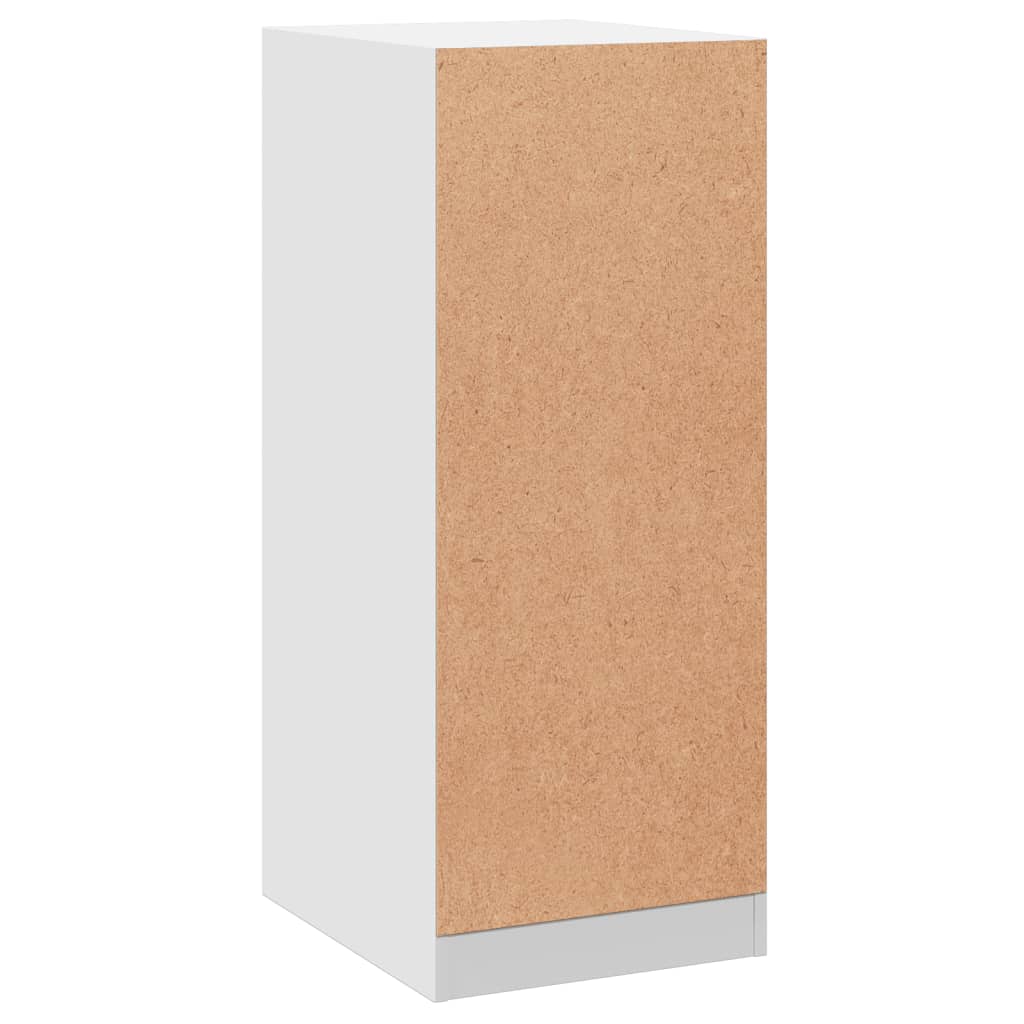 Wardrobe White Engineered wood Compact Wardrobe Rectangular